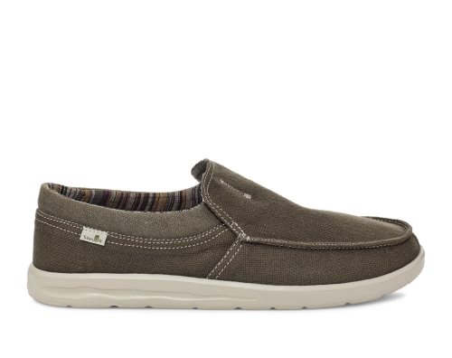Sanuk Hi Bro Lite Hemp Slip-on Skor Herr Grå | JSOP1331